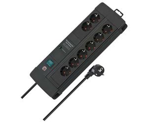 Brennenstuhl Premium-Line DUO ÜSS 8fach schwarz
