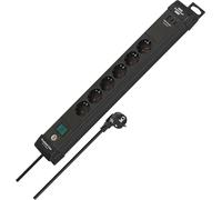 Brennenstuhl Multiprise Premium-Line 1951160613, 6 prises, parasurtenseur, 2 USB PD65W+A18W, 3 m, noir