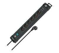Brennenstuhl Multiprise Premium-Line 1951160602 – 6 prises + 2 ports USB – 3 m Noir