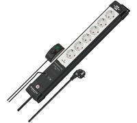 Brennenstuhl Premium-Line power extension 3 m 6 prise(s) AC Indoor Black, Grey