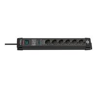 Brennenstuhl Premium-Line protection de surtension 26000A 6 prises noir 1,8 m H05VV-F 3G1,5 - 1951160400