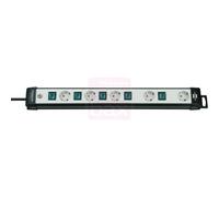 Brennenstuhl Premium-Line Technique 5 prises noir/gris clair 3 m H05VV-F 3G1,5 prises à brancher individuellement agencement spécial des prises pour les unités d'alimination