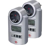 Brennenstuhl Primera-Line PM 231 E 1506600 Lot de 2 compteurs d'énergie Argenté