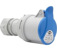 Brennenstuhl Prise électrique CEE à 3 pôles pour usage extérieur, prise CEE 230 V/32 A avec couvercle, connexion vissable, utilisation en extérieur, camping, camping-car, chantiers navals, IP44, 32 A