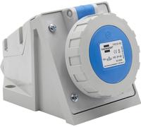 Brennenstuhl Prise électrique industrielle murale CEE 3 pôles, prise industrielle 230 V/16 A avec couvercle pour usage extérieur, robuste et résistant, utilisation en extérieur, chantiers, industrie,