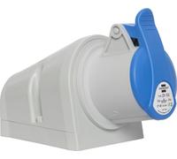 Brennenstuhl Prise électrique industrielle murale CEE à 3 pôles, prise industrielle 230 V/16 A avec couvercle pour utilisation en extérieur, idéale pour une utilisation en plein air, chantiers,