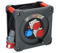 Brennenstuhl Professionnel KD 3200 C7 Cube De Chantier H07RN-F5G2,5 1x230V + 2x400V/16A - 30m - Noir