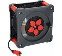 Brennenstuhl Professional KA 3100 Cube De Chantier 5-fois Enrouleur De Câble H07RN-F 3G1.5 - IP44 - 33m - Noir