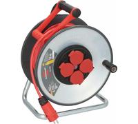 Brennenstuhl Professional SC 5110 SteelCore Enrouleur De Câble H07BQ-F 3G1,5 - IP44 - 50m - Rouge
