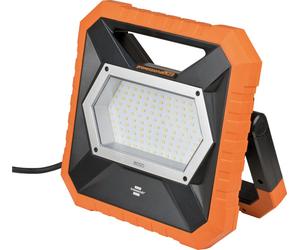 Brennenstuhl professionalLINE LED Projecteur de chantier X 8050 M avec prise de courant protégée contre les projections d'eau / Projecteur de travail 80W avec 5m de câble RN