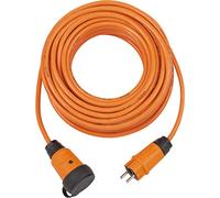 Brennenstuhl professionalLINE Rallonge VQ 2100 IP44 (câble de 25 m en Orange H07BQ-F 3G1,5, Utilisation sur Chantier et Utilisation permanente en Plein air, BGI 608, fabriquée en Allemagne)