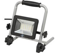 Brennenstuhl Projecteur LED portable EL 2050 M (30W, 2700lm, 6500K, IP65, projecteur de chantier LED avec 1,5m de câble, support repliable, orientable avec blocage dans la position choisie)