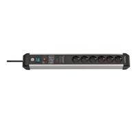 Brennenstuhl Prolongateur multiprise Premium-Protect-Line avec parasurtenseur 60.000A 6 prises, 3m H05VV-F 3G1,5 - 1391010600