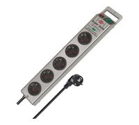 Brennenstuhl Prolongateur multiprise Super-Solid avec parasurtenseur 13.500A 5 prises argent 2,5m H05VV-F 3G1,5 Quantité:1