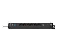 Brennenstuhl Prolongateurs multiprise Premium-Line avec chargeur USB Power Delivery 6 prises noir 3m H05VV-F 3G1,5 - 1951160607