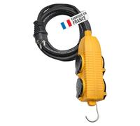 Rallonge powerblock 4 prises/clapet 10m h07rn-f 3g1,5 - BRENNENSTUHL - 1151721