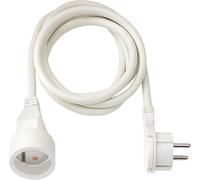 Brennenstuhl Rallonge 3m de câble avec fiche Plate (Utilisation en intérieur) 1161821023 Blanc