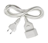 Brennenstuhl, Rallonge, Câble d'extension en plastique 3m blanc H03VVH2-F 2x (3 m, CEE 7/16)