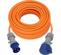 Brennenstuhl Rallonge de Camping CEE 230 V 25 m avec indicateur de Tension LED (câble H07RN-F 3G2,5, câble d'alimentation de Camping pour Utilisation permanente en extérieur, IP44, fabriqué en
