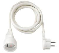 BRENNENSTUHL Rallonge electrique 2m avec fiche plate -cable H05VV-F 3G1.5. IP20-. Blanc