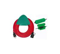 Brennenstuhl Rallonge électrique 1167541 H05VV-F 3G1,5 40 m Support mural Boîte de protection Rouge