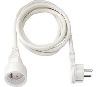 Brennenstuhl Rallonge 5m de câble avec fiche Plate (Utilisation en intérieur) 1161821025 Blanc