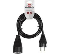 BRENNENSTUHL Rallonge electrique noire 2m H05VV-F 3G1.0