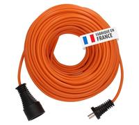 Brennenstuhl Rallonge de 20 m H05VV-F 2x1,5 Orange Fiche 2P 16A/230V