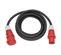 Brennenstuhl Rallonge Professionnelle CEE IP44 (câble de 10 m, H07RN-F 5G16,0, 400 V/63 A, 5 Broches avec fiche CEE, pour l'extérieur, IP44, fabriquée en Allemagne) - Noir