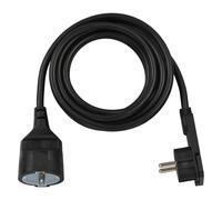Brennenstuhl Rallonge électrique 1168980030 Noir 3 m – Mâle coudé 90° vers Femelle droite – IP20