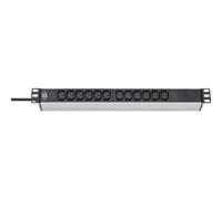 Brennenstuhl Multiprise Alu-Line 1390007112 - 12 prises 2 m d'intérieur Noir/Argent