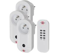 Set de prises télécommandées BRENNENSTUHL Comfort-Line - 3 prises pour l'intérieur - 1507041