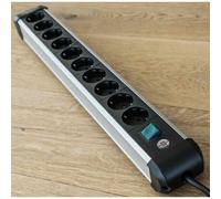 brennenstuhl Steckdosenleiste Premium-Alu-Line, 10-fach