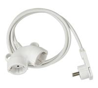 Brennenstuhl Câble d'extension 1161820220 H05VV-F 3G1,5 10 m Blanc double fiche