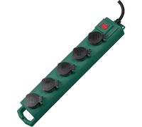 Brennenstuhl Bloc multiprises de jardin Super-Solid SL 554 DE IP54 5 prises 5m Vert