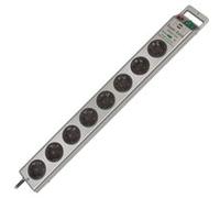 Brennenstuhl Super-Solid Surge Protection 4.500 A Argent 8 sortie(s) CA 2,5 m, Multiprise