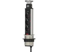 Brennenstuhl Multiprise Tower Power 1396200003 – 3 prises – 2 m – Noir