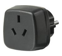 Brennenstuhl Travel Adapter Australia, China/earthed adaptateur de puissance & onduleur Noir, Adaptateur de prise