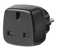 Adaptateur de Voyage Grande-Bretagne vers Prise Europe 13A Noir