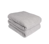 Brentfords Grande Couverture Polaire en Peluche Super Douce et Chaude, Gris argenté, 125 x 150 cm