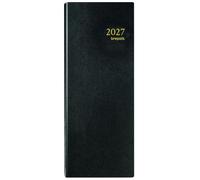 BREPOLS - 1 Agenda de Banque Journalier JUPITER B1 - Couverture Noir - Janvier 2027 à Décembre 2027 - Dimension 15 x 33 cm