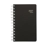 BREPOLS - 1 Agenda Journalier BUILDING Recy ouverture rigide polypro - Janvier 2027 à Décembre 2027 - Format 10 x 17 cm - Coloris Noir