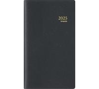 Brepols - 1 Agenda Mensuel Plan-O-Rama Genova 2027 Noir ou Bleu - 9,2x16 cm