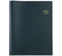 Brepols - 1 Agenda Semainier Oméga 27 Génova - Janvier 2026 À Décembre 2026 - Dimension 21 X 27 Cm - Couleur Noire