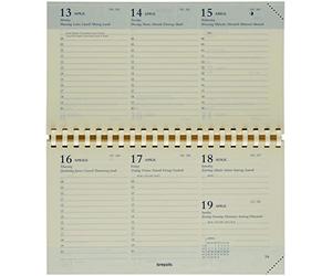 Brepols -Recharge Agenda Semainier Omniplan 2027 Grille Italienne - 9x16 cm