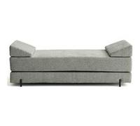 Best mobilier Banquette 3 places convertible Brescia – tissu velours relief – Gris