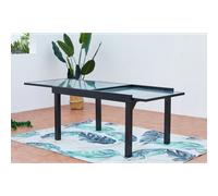 BRESCIA - table de jardin extensible 10 places en aluminium gris 270 cm
