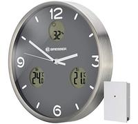 OPTUS MyTime Io NX Horloge murale radio pilotée avec Mesure de Temperature et Humidité - Diamètre 30 cm