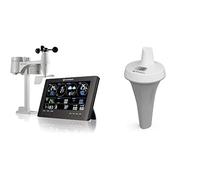 Bresser ClearView Station Météo Sans Fil Avec Wifi Et Capteur Extérieur Pro 7 En 1 & Thermomètre de piscine pour mesurer la température de l'eau, utilisable comme capteur supplémentaire