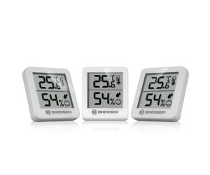 BRESSER ClimaTemp Thermo-hygromètre lot de 3